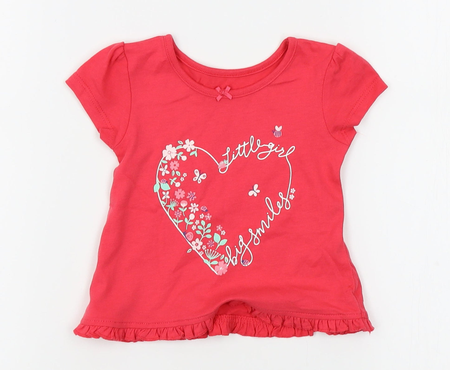 George Girls Red   Basic Blouse Size 3-6 Months
