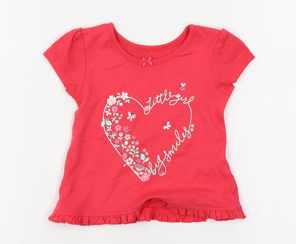 George Girls Red   Basic Blouse Size 3-6 Months