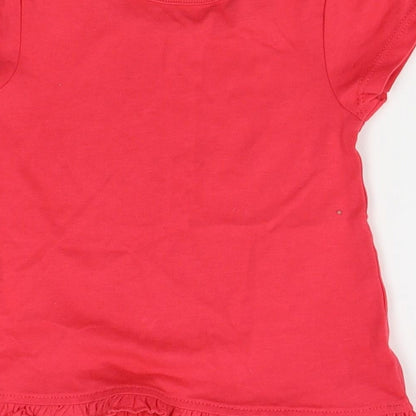 George Girls Red   Basic Blouse Size 3-6 Months
