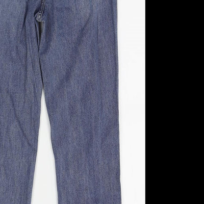 Missguided Womens Blue   Straight Jeans Size 10 L28 in