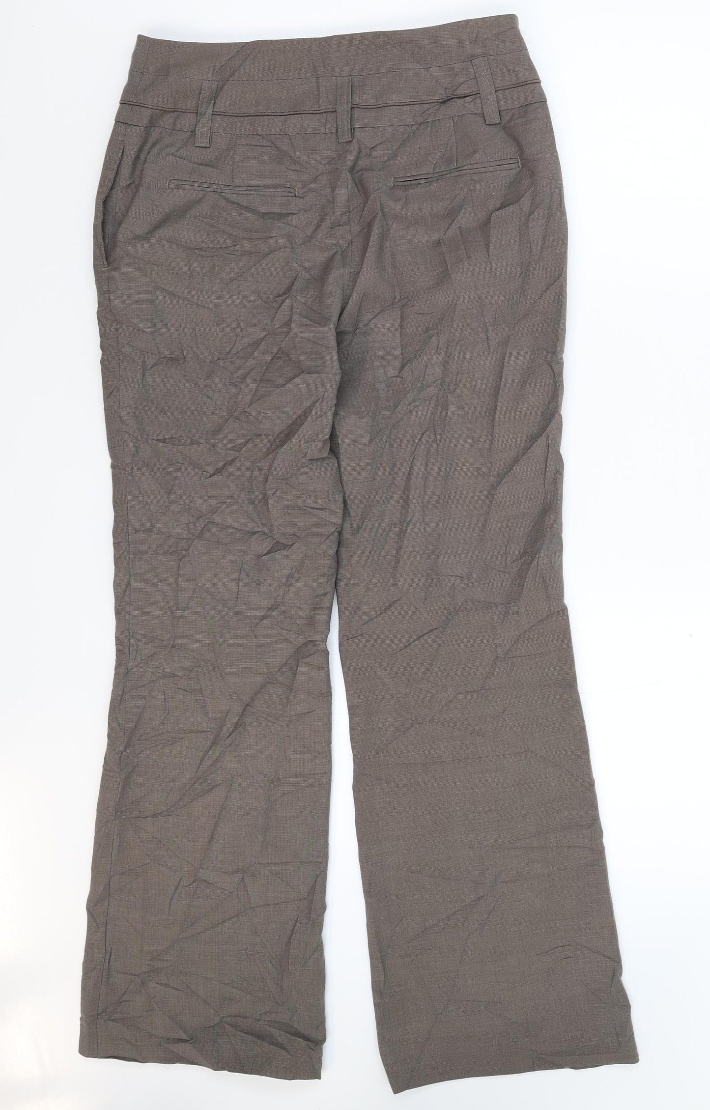 Womens UK Size 10 NEXT Regular Fit Dress Pants Grey Trousers