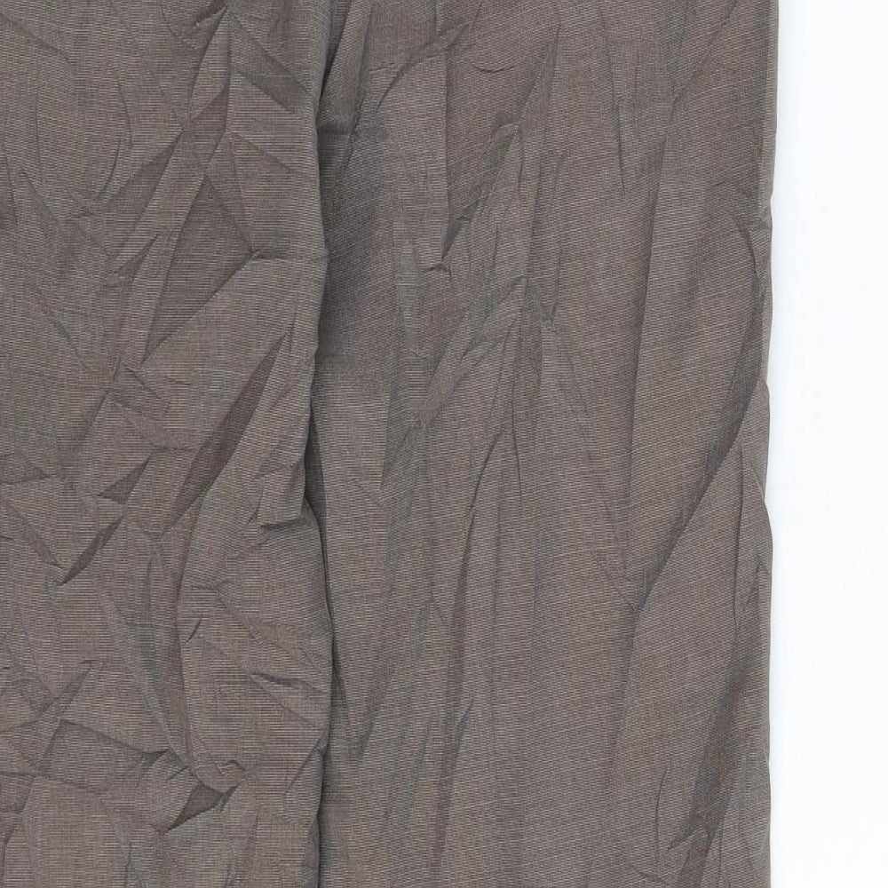 Womens UK Size 10 NEXT Regular Fit Dress Pants Grey Trousers