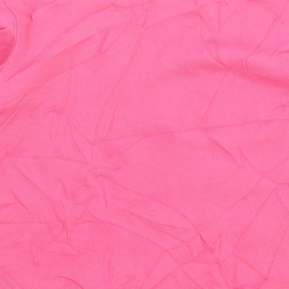 Heather Valley Womens Pink Floral Knit Pullover Jumper Size 12