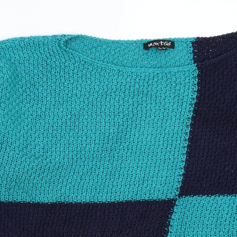Womens UK Size XL Marble Multicoloured Pullover Jumper