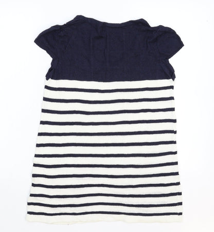 TU Womens Multicoloured Striped Knit Pullover Jumper Size 12