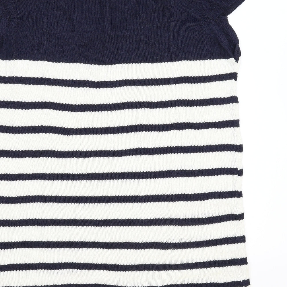 TU Womens Multicoloured Striped Knit Pullover Jumper Size 12