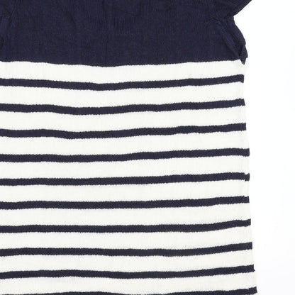 TU Womens Multicoloured Striped Knit Pullover Jumper Size 12