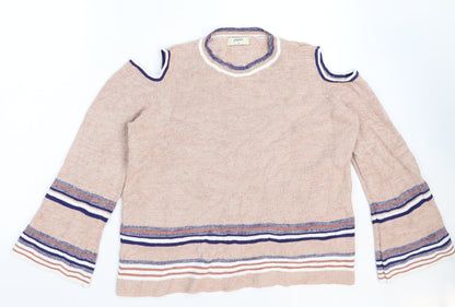 Womens UK Size 18 Papaya Beige Pullover Jumper