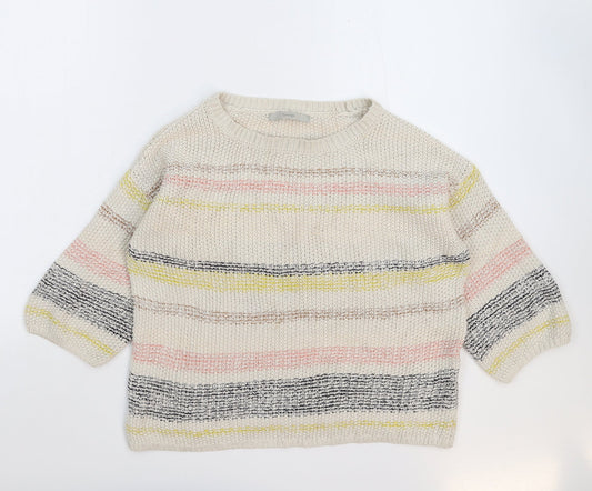 George Womens Multicoloured Striped Knit Pullover Jumper Size 12
