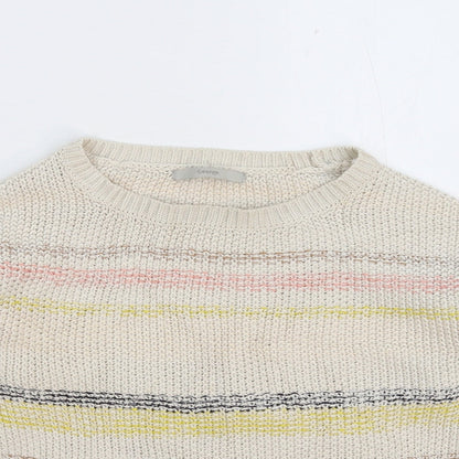 George Womens Multicoloured Striped Knit Pullover Jumper Size 12