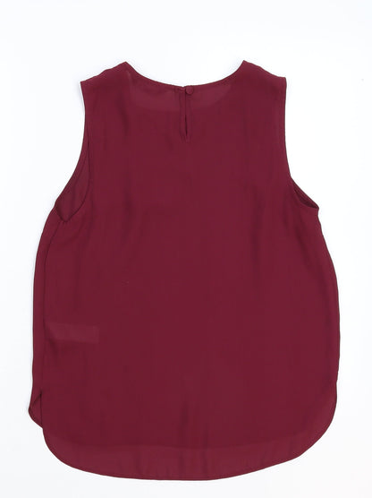 Womens UK Size 10 New Look Purple Basic Tank