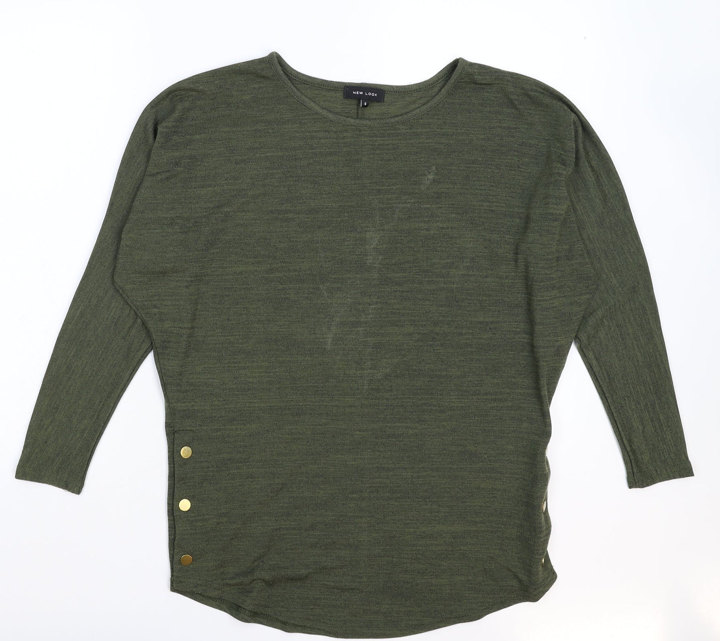 Womens UK Size S New Look Green Pullover Jumper