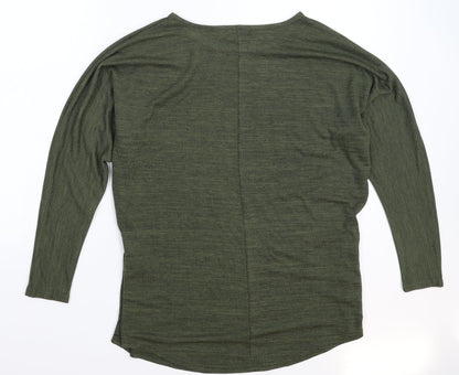 Womens UK Size S New Look Green Pullover Jumper