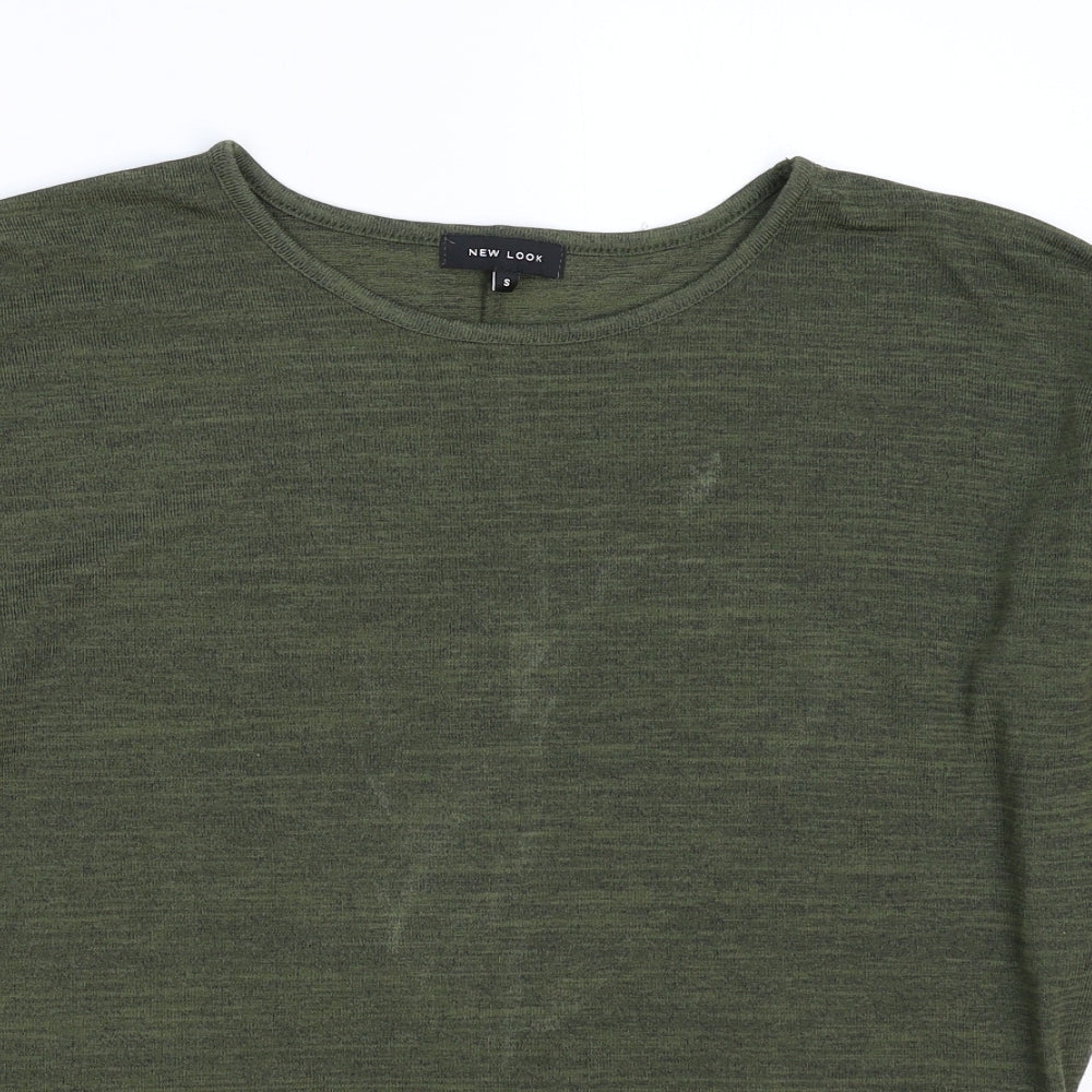 Womens UK Size S New Look Green Pullover Jumper