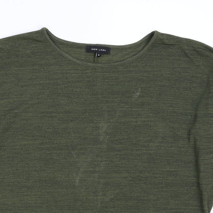 Womens UK Size S New Look Green Pullover Jumper