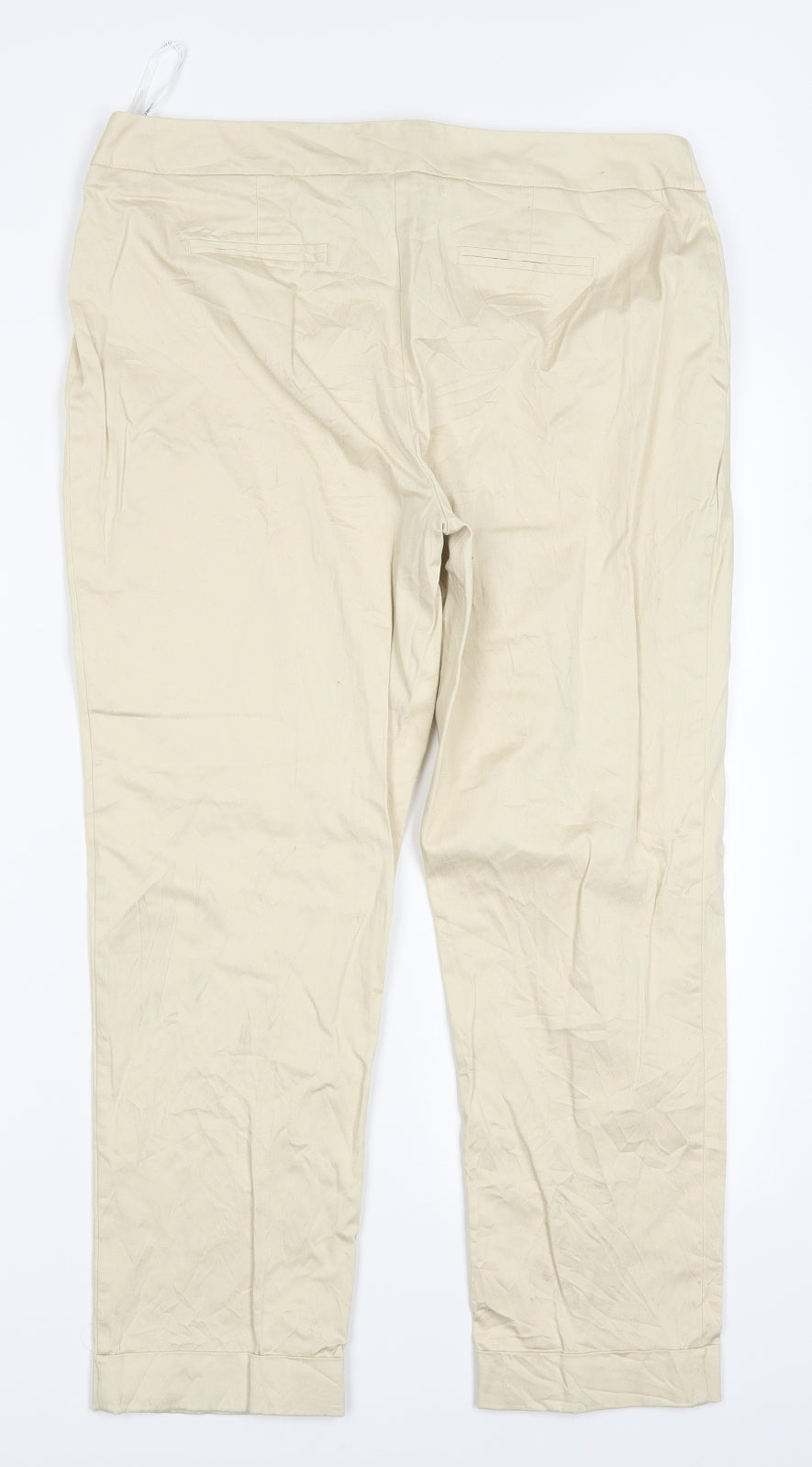 Womens UK Size 14 Dorothy Perkins Regular Fit  Beige Trousers