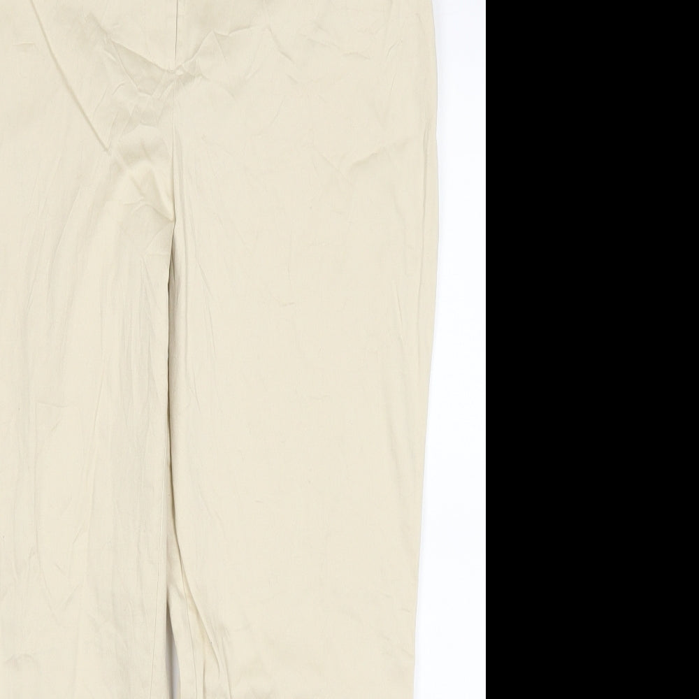Womens UK Size 14 Dorothy Perkins Regular Fit  Beige Trousers