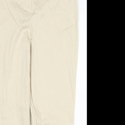 Womens UK Size 14 Dorothy Perkins Regular Fit  Beige Trousers