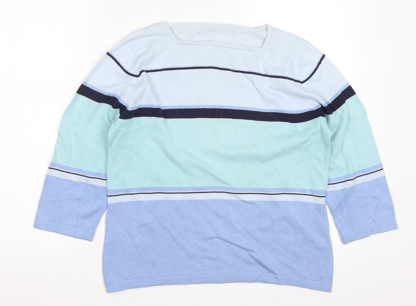 Womens UK Size 14 Preworn Blue Pullover Jumper