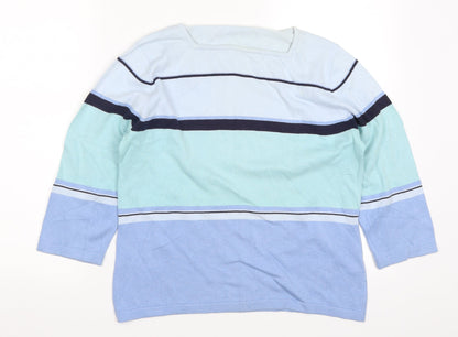 Womens UK Size 14 Preworn Blue Pullover Jumper