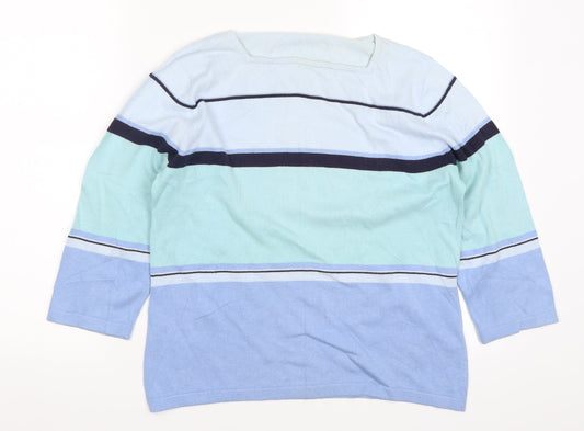 Womens UK Size 14 Preworn Blue Pullover Jumper
