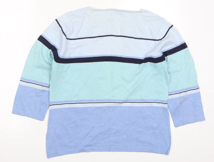 Womens UK Size 14 Preworn Blue Pullover Jumper