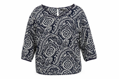 Womens UK Size M Moda Blue Basic Blouse