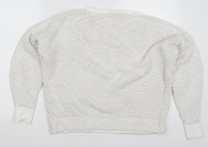 Womens UK Size L Wallis White Pullover Jumper