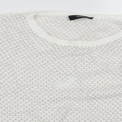 Womens UK Size L Wallis White Pullover Jumper