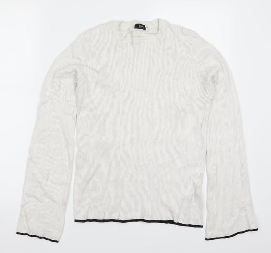 F&F Womens White   Pullover Jumper Size 14