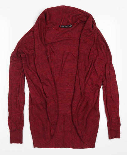Bershka Womens Red   Cardigan Jumper Size M