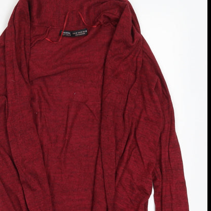 Bershka Womens Red   Cardigan Jumper Size M