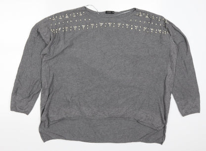 Womens UK Size XL OVS Grey Pullover Jumper