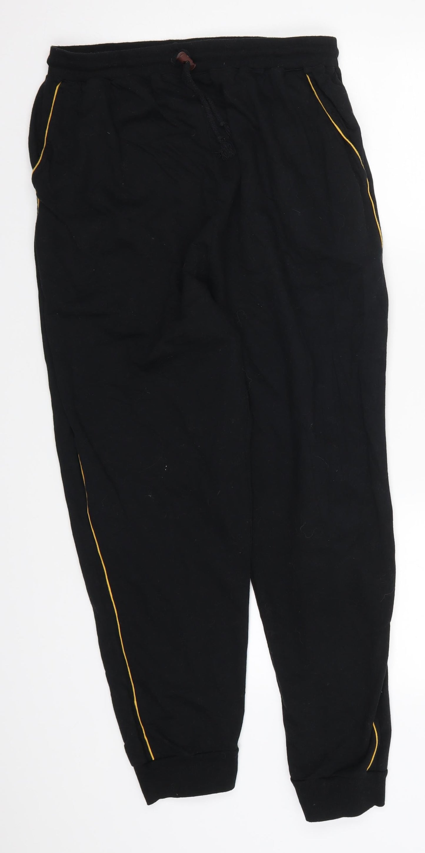 Womens UK Size 30 in Preworn Regular Fit Sweatpants Black Trousers