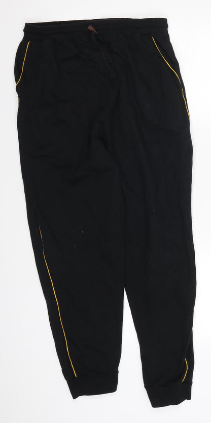 Womens UK Size 30 in Preworn Regular Fit Sweatpants Black Trousers