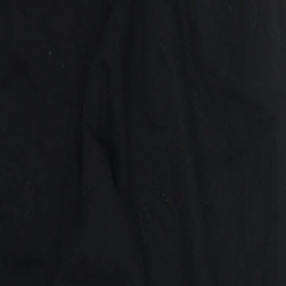 Womens UK Size 30 in Preworn Regular Fit Sweatpants Black Trousers