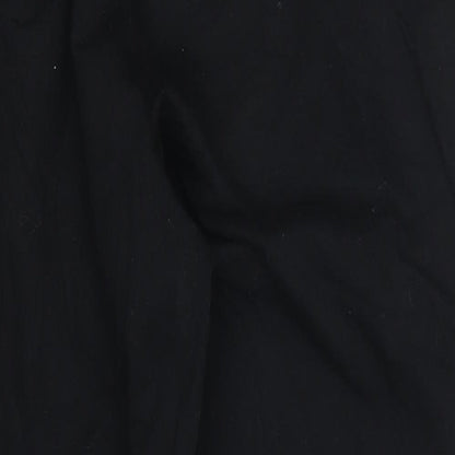 Womens UK Size 30 in Preworn Regular Fit Sweatpants Black Trousers