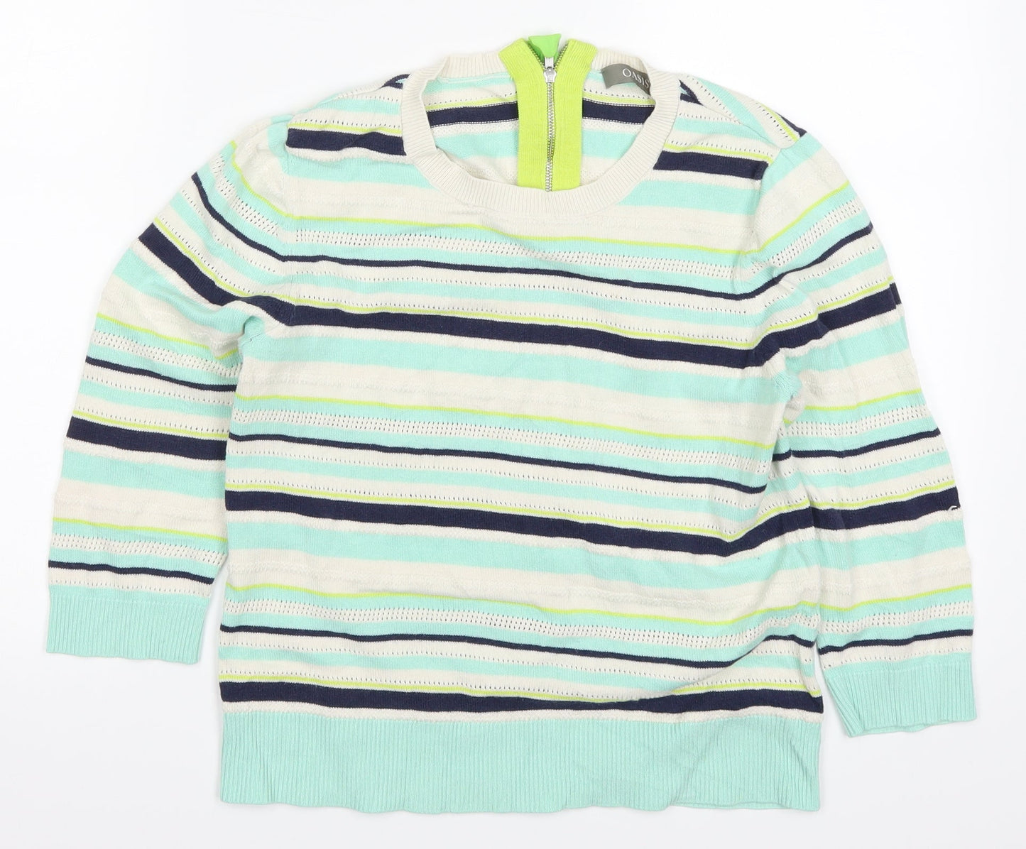 Womens UK Size S Oasis Blue Pullover Jumper
