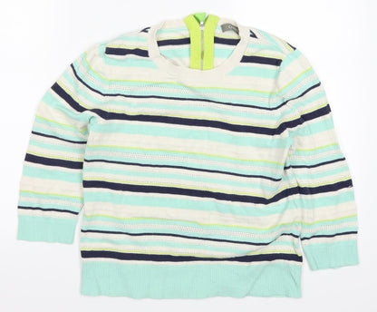 Womens UK Size S Oasis Blue Pullover Jumper