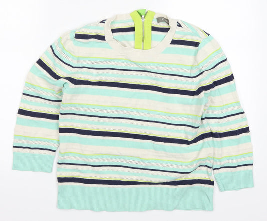 Womens UK Size S Oasis Blue Pullover Jumper