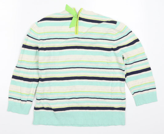Womens UK Size S Oasis Blue Pullover Jumper