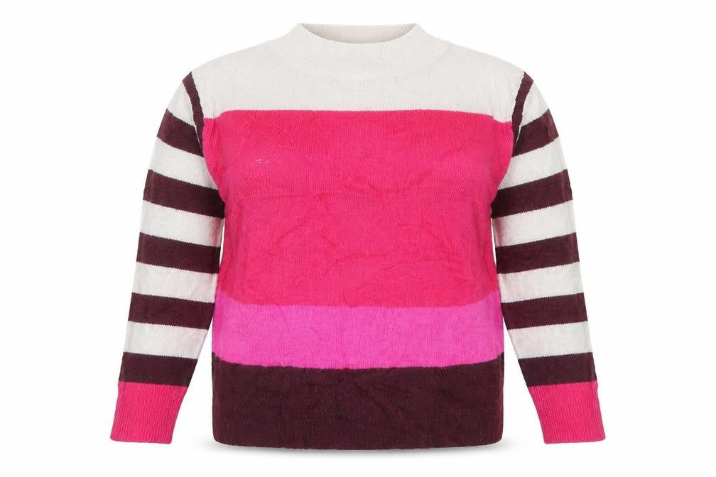 Womens UK Size 12 Roman Pink Pullover Jumper