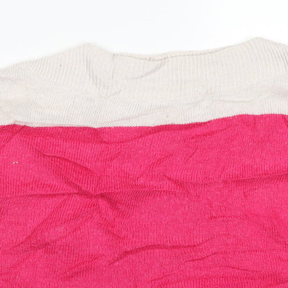 Womens UK Size 12 Roman Pink Pullover Jumper