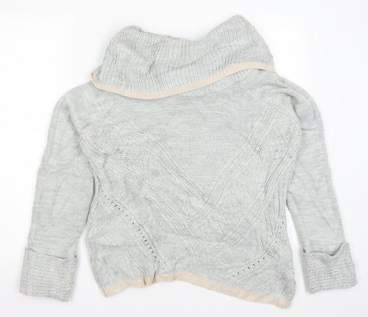 Womens UK Size M Oasis Grey Pullover Jumper