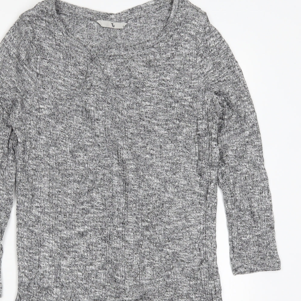 TU Womens Grey   Basic T-Shirt Size 10