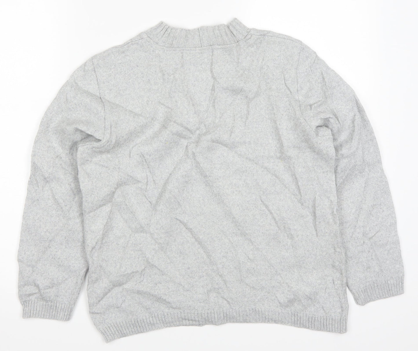 Womens UK Size 16 Preworn Grey Pullover Jumper