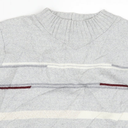 Womens UK Size 16 Preworn Grey Pullover Jumper