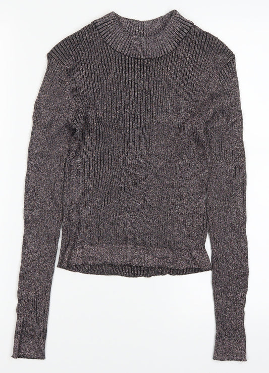 Womens UK Size M H&M Purple Pullover Jumper
