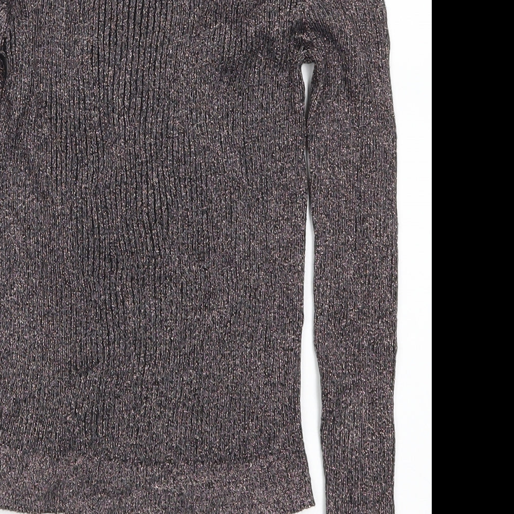 Womens UK Size M H&M Purple Pullover Jumper