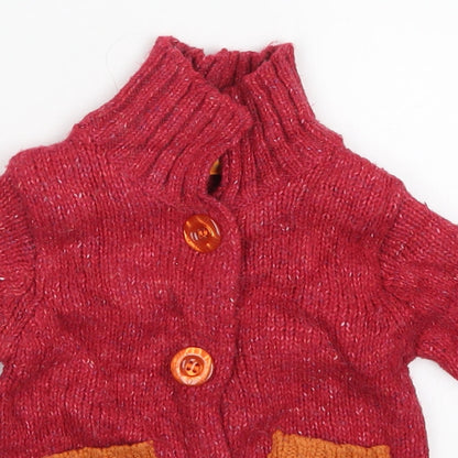 Mini Mode Girls Pink   Cardigan Jumper Size 0-3 Months